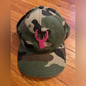Harding-Lane Stag Baseball Hat - Camo/Pink